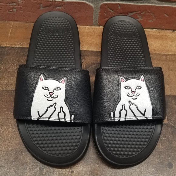 ripndip lord nermal black slide sandals